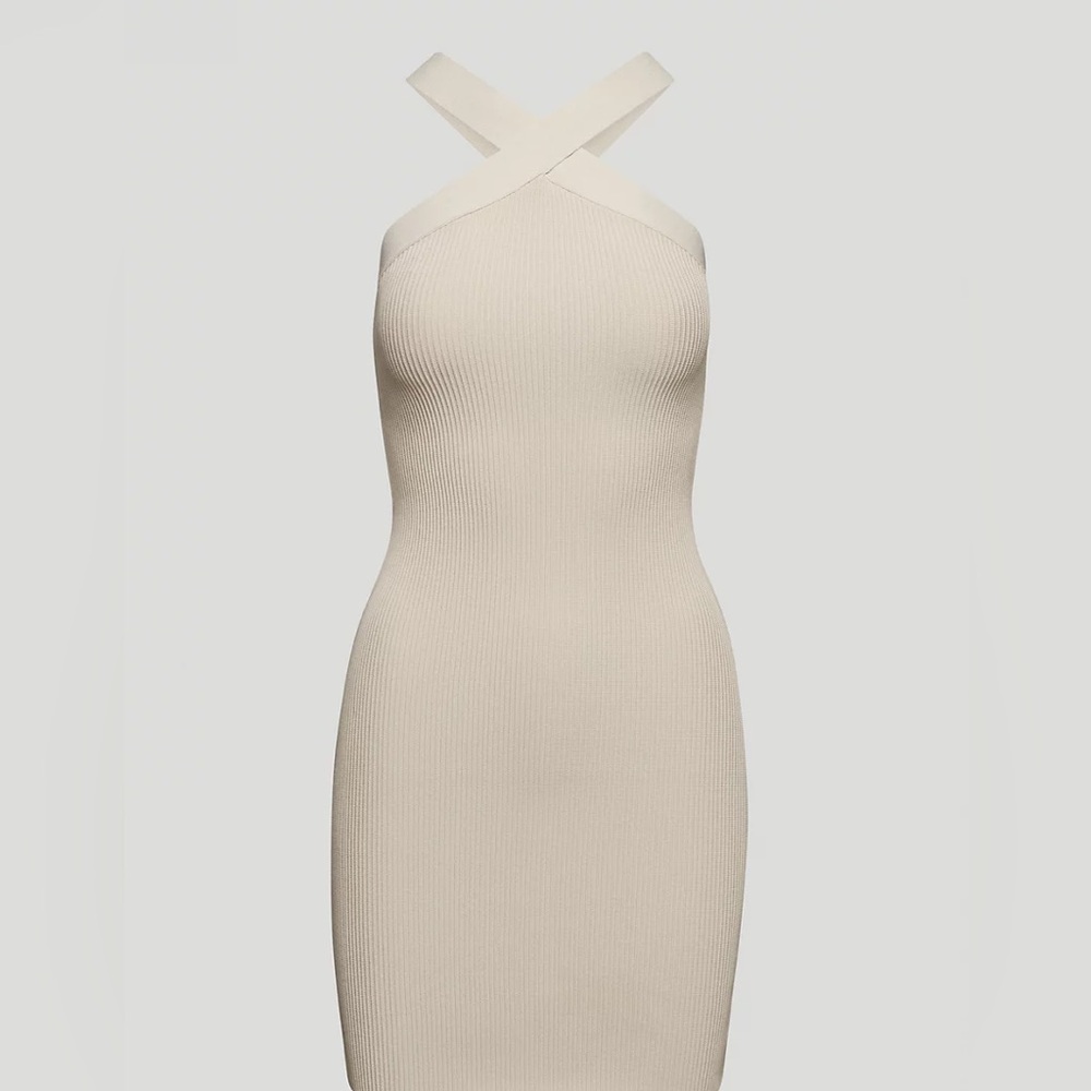 Aritzia Sculpt Knit Criss Cross Dress